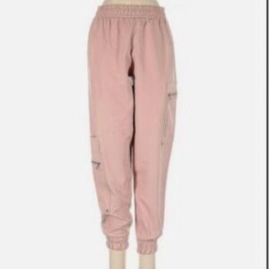 Zara Blush Cargo Jogger Pants